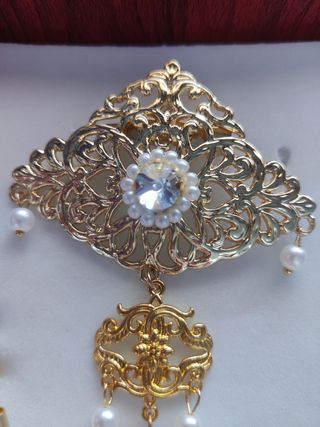 Aderezo fallera niña artesanal cristales