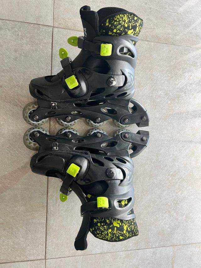 Patines en linea con mochila