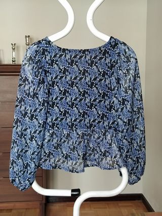 Blusa estampada gasa mujer XS