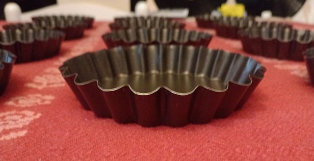 12 formine antiaderenti per dolci o salati grandi 