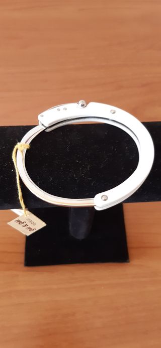 Bracciale rigido acciaio e gomma