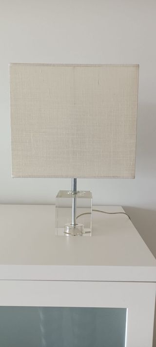 Juego 2 lámparas cristal sobremesa Zara Home