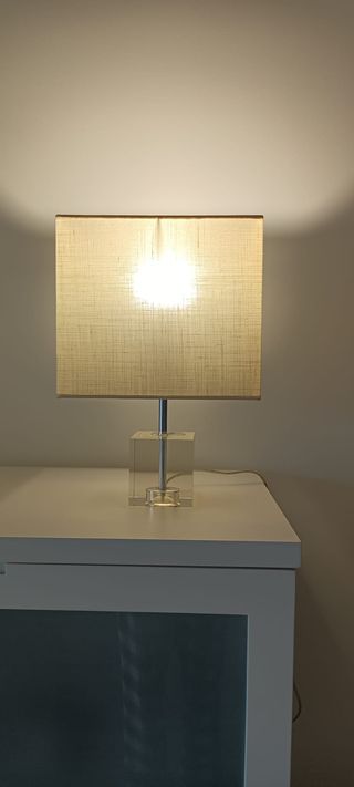 Juego 2 lámparas cristal sobremesa Zara Home