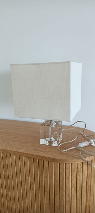 Juego 2 lámparas cristal sobremesa Zara Home