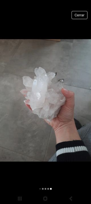Drusa cuarzo blanco