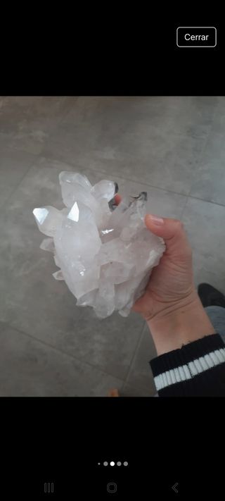 Drusa cuarzo blanco