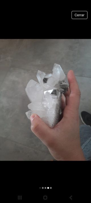 Drusa cuarzo blanco