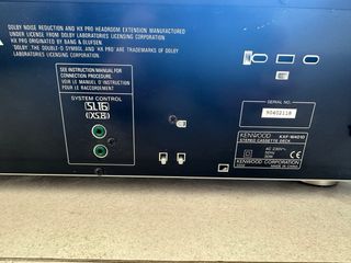 Cassette doble pletina Kenwood KXFW4010 marcha atr