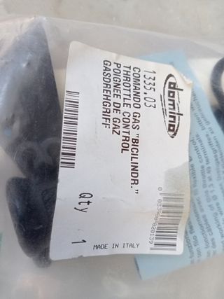 COMANDO GAS BICILINDRICO DOMINO CON MANOPOLE 2 CAV