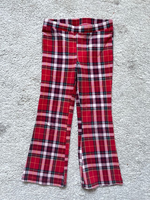 Pantalón de cuadros niña
