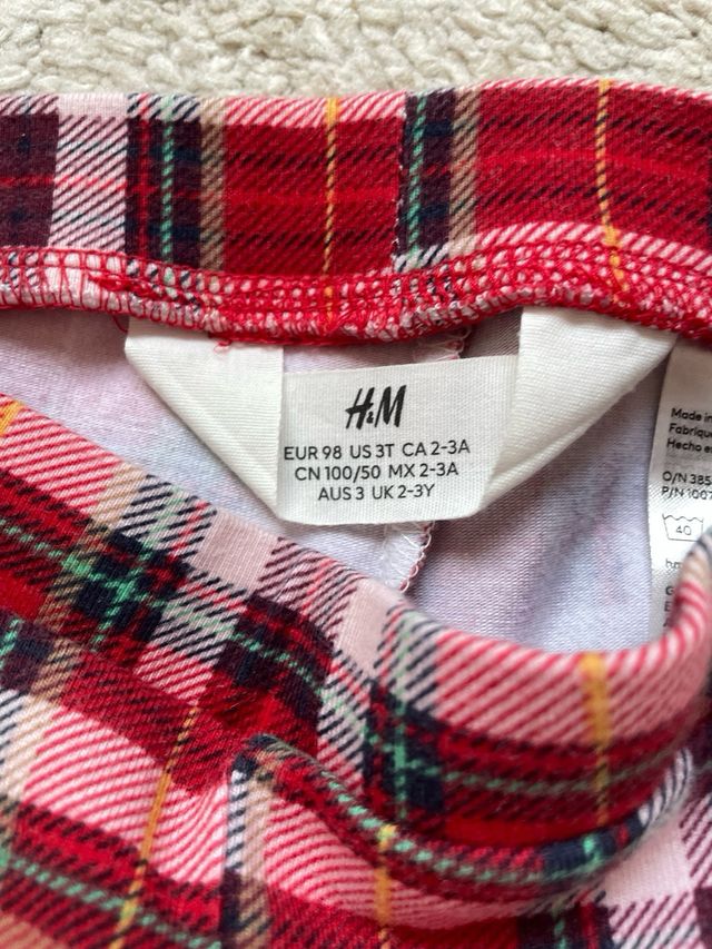 Pantalón de cuadros niña