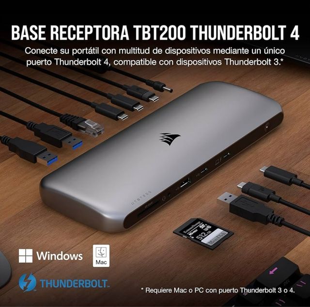 Corsair TBT200 thunderbolt 4 suministro de energia