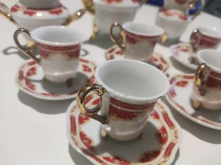Servizio da caffè in porcellana giocattolo vintage