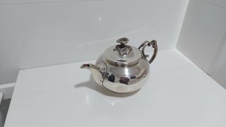 Juego de café bañado en plata 