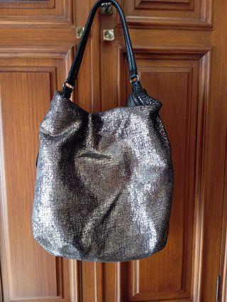 Bolso plateado 