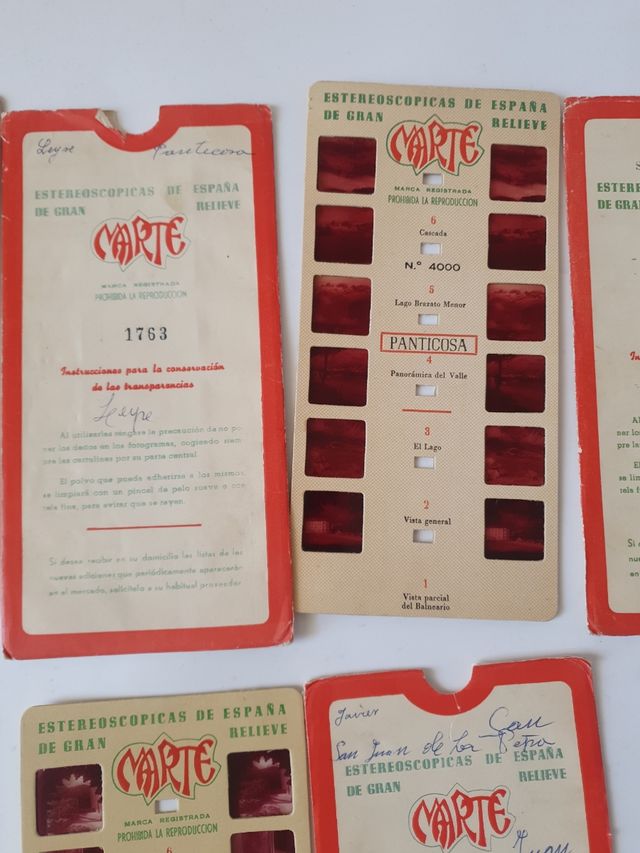 Lote fotografías estereoscopicas  Marte