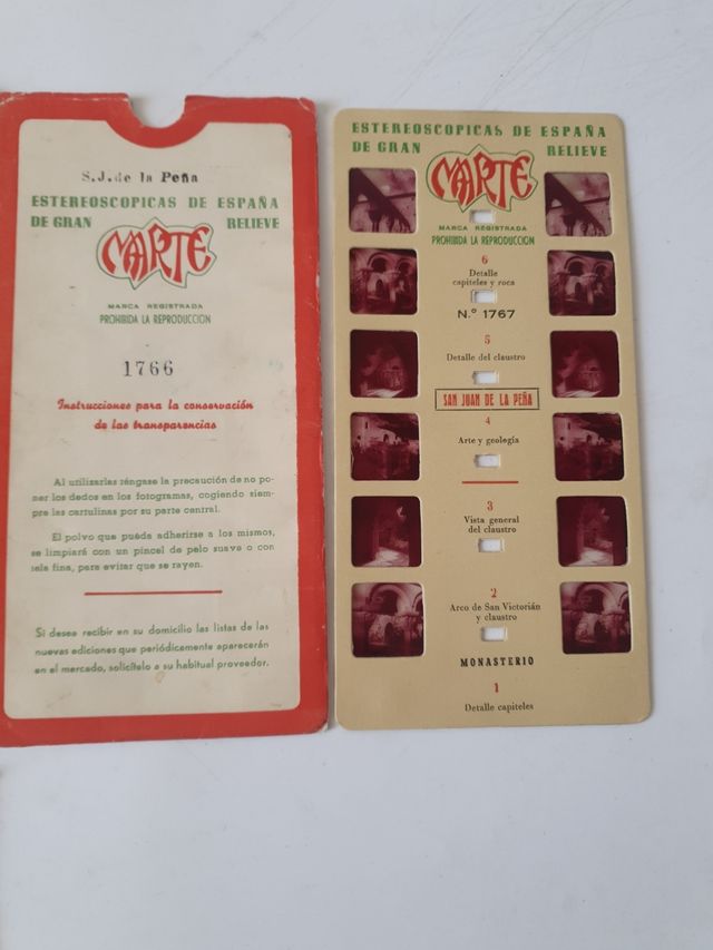 Lote fotografías estereoscopicas  Marte