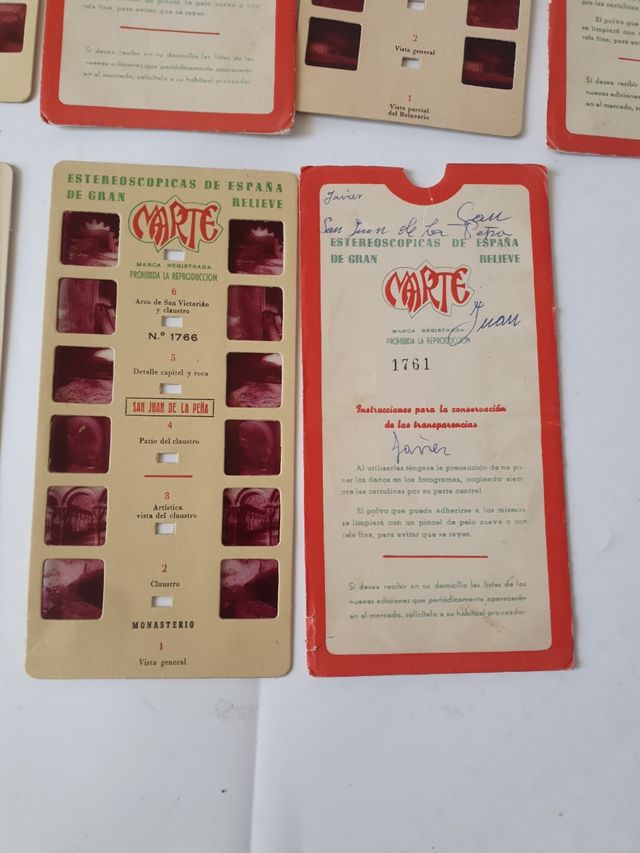 Lote fotografías estereoscopicas  Marte