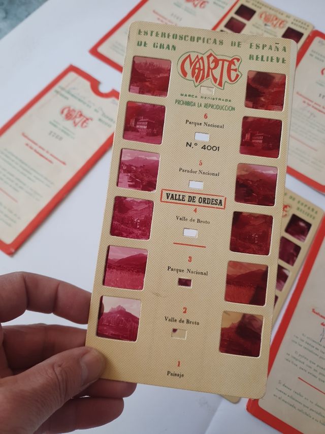 Lote fotografías estereoscopicas  Marte