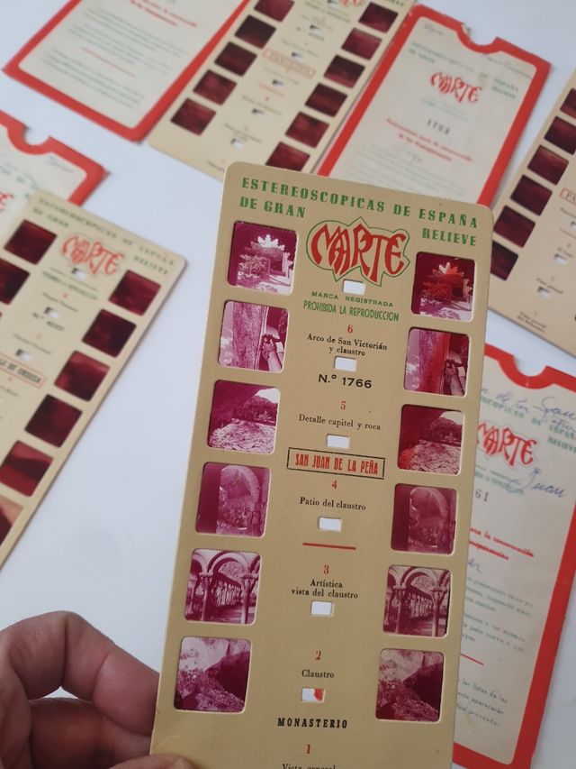 Lote fotografías estereoscopicas  Marte