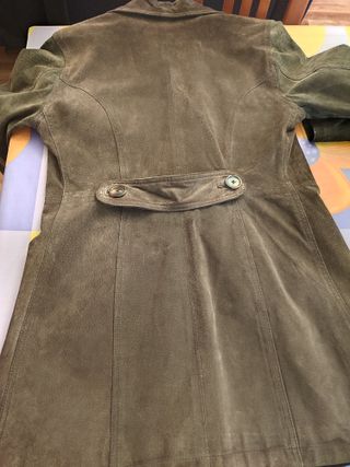 Chaqueta ante larga talla 44