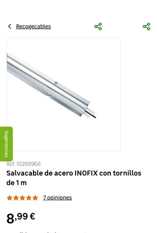 Lote de cuatro tapa cables de acero inox