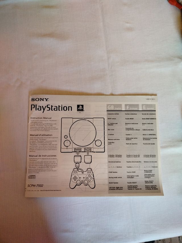 Manual PS1 original