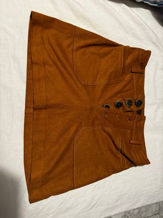 Falda Zara TRF camel