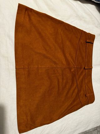 Falda Zara TRF camel