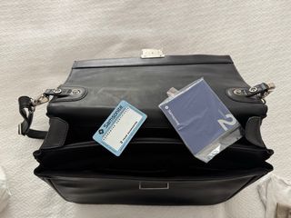 Maletín viaje piel negro Samsonite