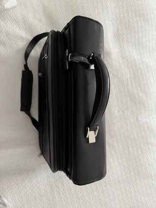Maletín viaje piel negro Samsonite