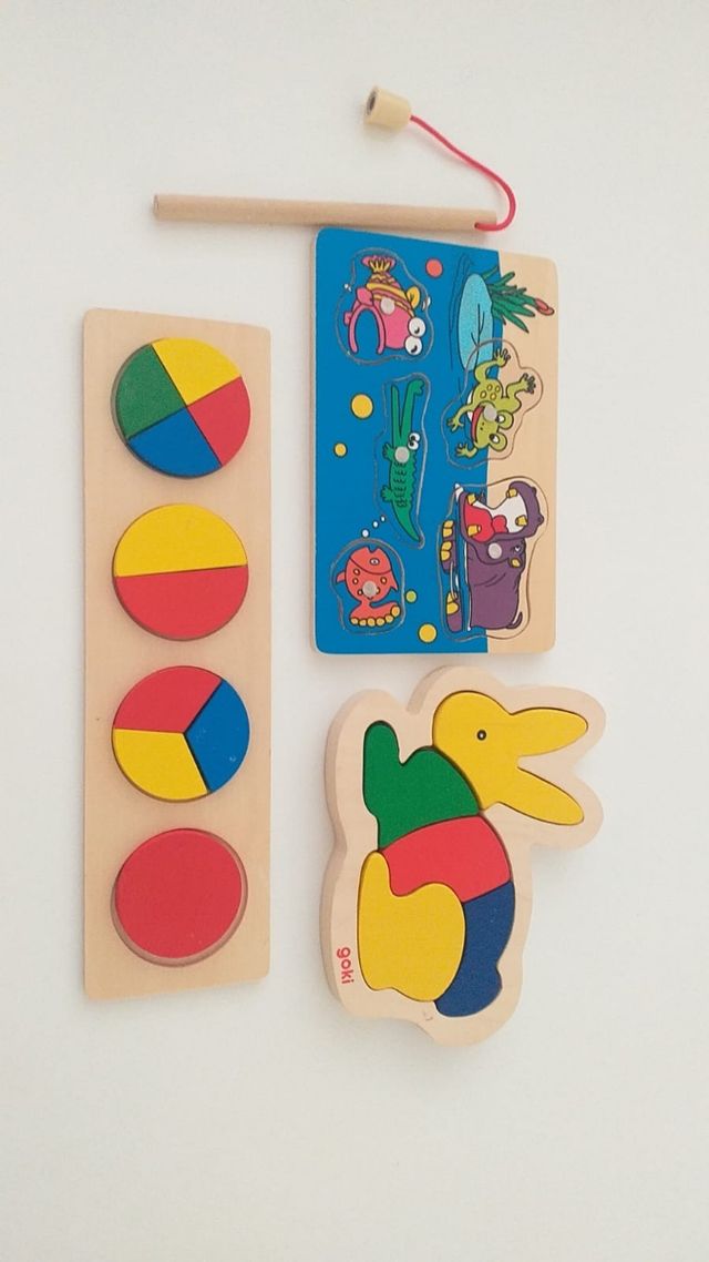Lote de puzzles de madera