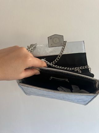 Bolso plateado