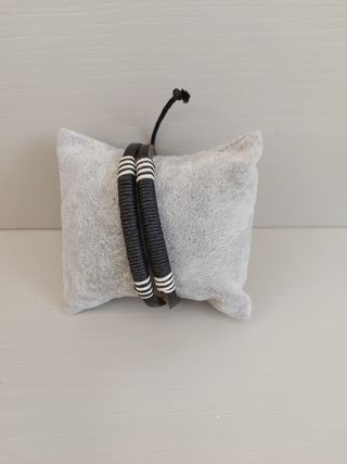 Braccialetto uomo nero