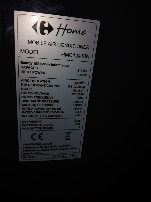 Maquina aire acondicionado