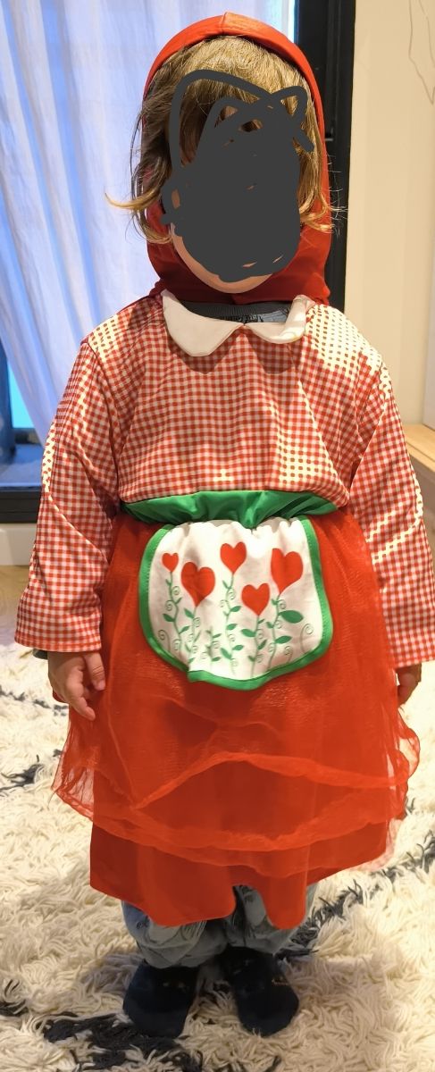 Disfraz Caperucita Roja 2 años