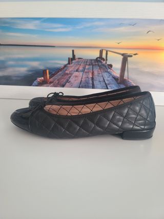 Bailarinas acolchadas charol