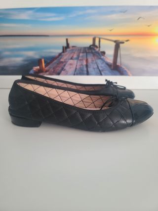 Bailarinas acolchadas charol