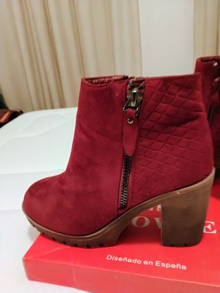 BOTINES DE PIEL VUELTA 