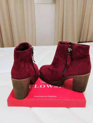 BOTINES DE PIEL VUELTA 