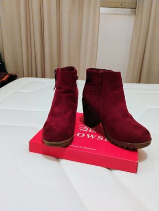 BOTINES DE PIEL VUELTA 