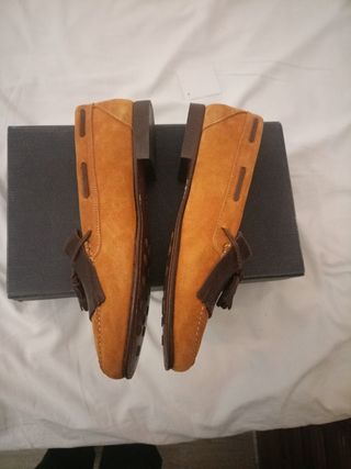 Zapatos caballero borla flecos 44