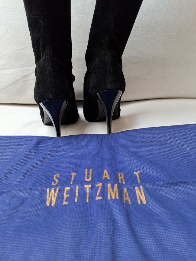 Stivali camoscio neri