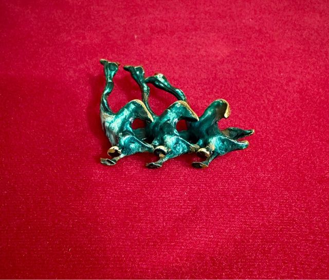 TRIO DI OCHE IN BRONZO