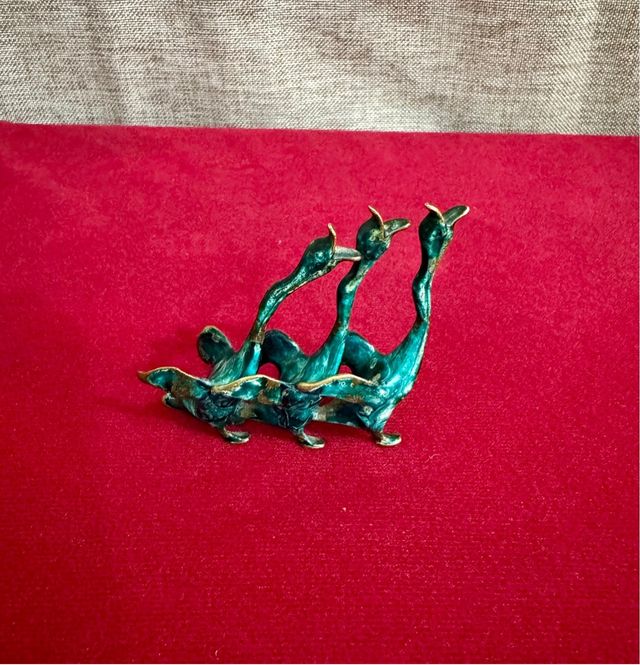 TRIO DI OCHE IN BRONZO