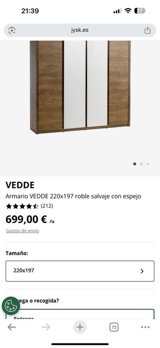 Armario 4 puertas modelo vedde jysk