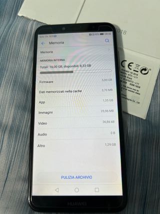 Huawei Y6 2018 - 2/16 Gb + Alimentatore