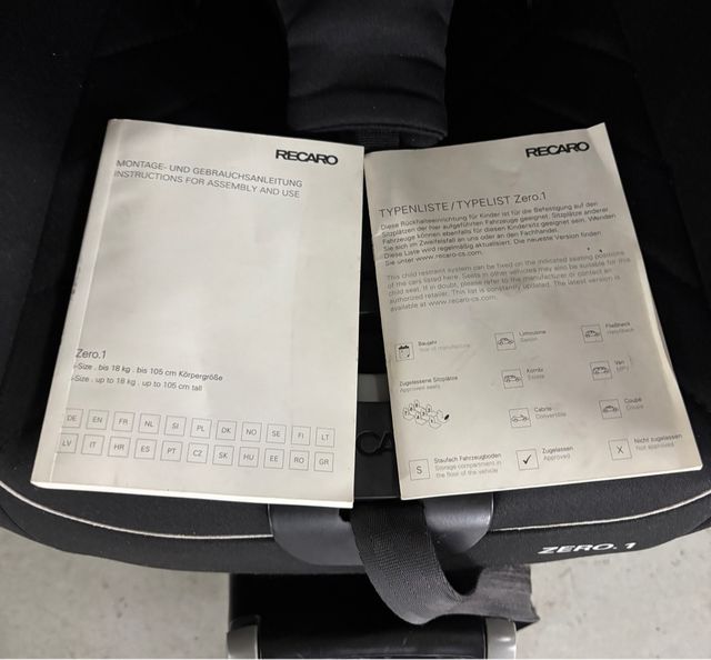 Silla de auto Recaro.Zero.1