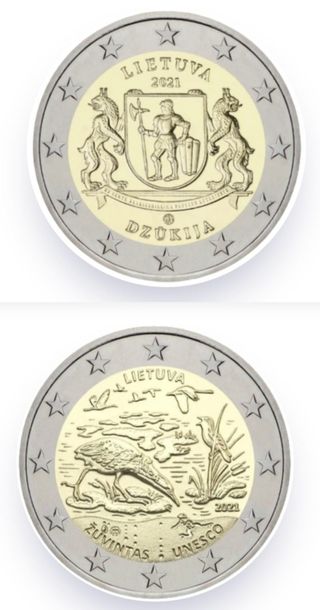 MONEDAS DE 2 EUROS LITUANIA 2021 S C