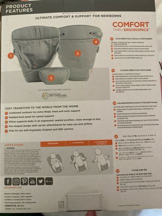 Adaptador para mochila recien nacido